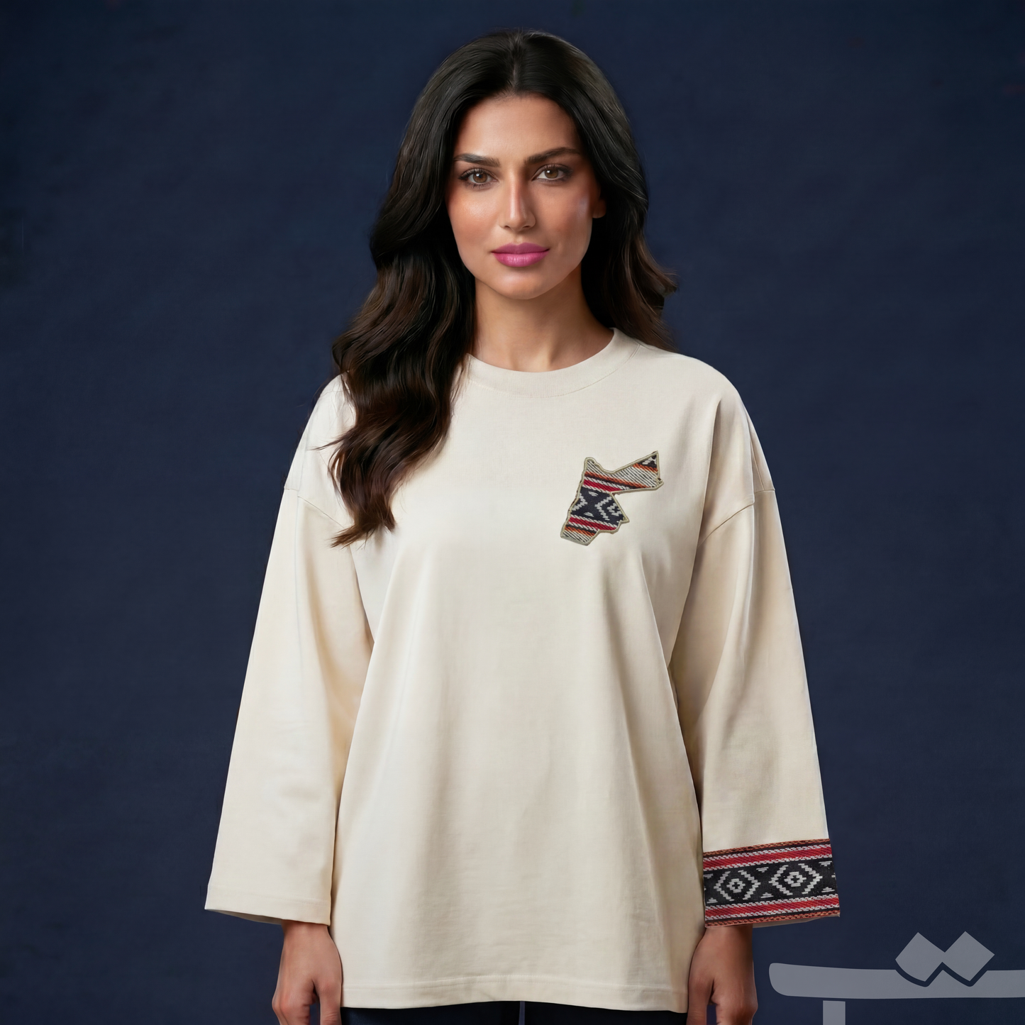 Long-sleeve Sadu Map T-shirt